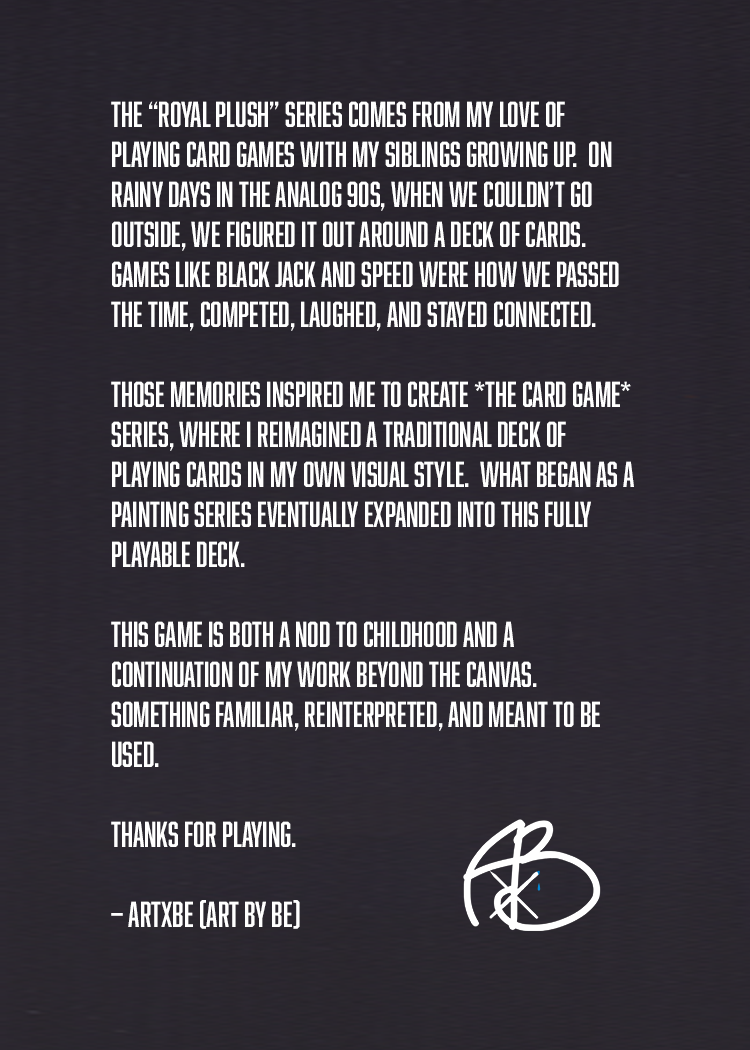 Royal Plush Playing Card Deck